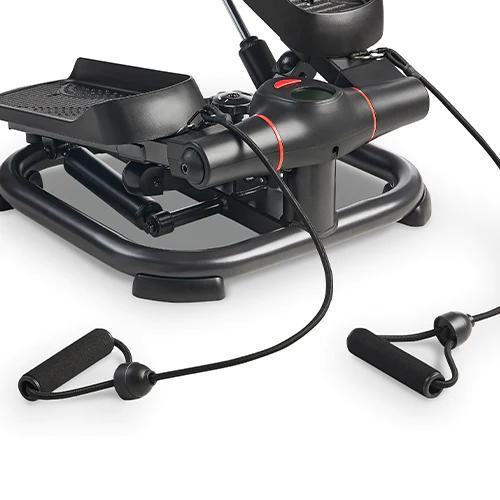 Sunny Health & Fitness Premium 2-in-1 Mini Power Stepper with Resistance Bands, Home Gym Workout Fitness, Compact Home Cardio Machine, Stair Stepper, Portable Quiet Elliptical Motion, Leg/Thigh/Glute Toner, Full-Body Rehab & Fat Burn, 330 lbs Capacity Sunny Health & Fitness Premium 2-in-1 Mini Power Stepper with Resistance Bands, Home Gym Workout Fitness, Compact Home Cardio Machine, Stair Stepper, Portable Quiet Elliptical Motion, Leg/Thigh/Glute Toner, Full-Body Rehab & Fat Burn, 330 lbs Capacity