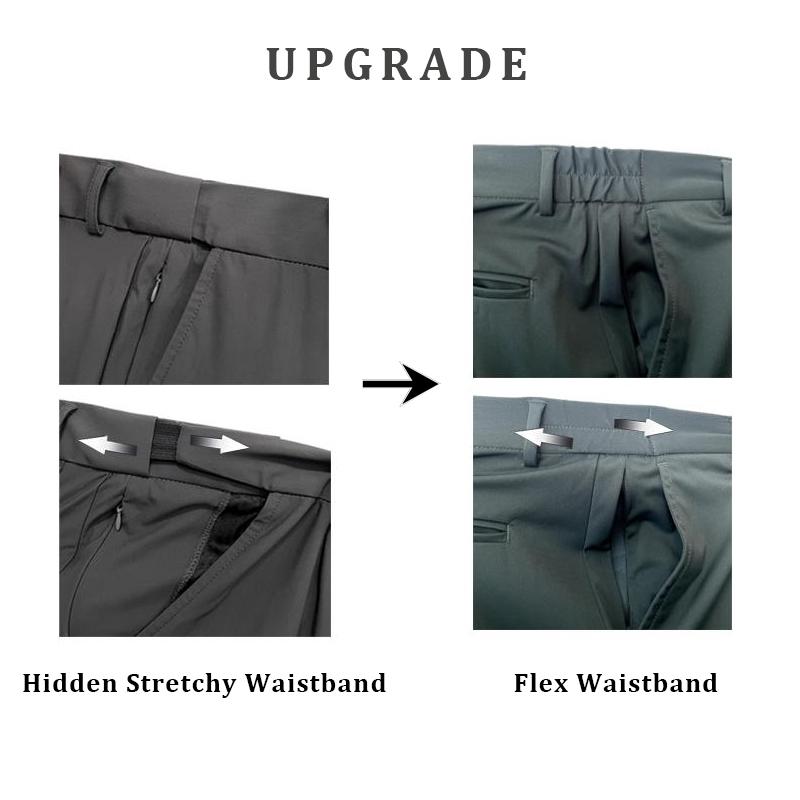 Alimens&Gentle Men's Stretch Dress Pants No Iron Golf Pants Expandable Waist Flat Front Business Casual Pants Formal Black Alimens&Gentle Men's Stretch Dress Pants No Iron Golf Pants Expandable Waist Flat Front Business Casual Pants Formal Black