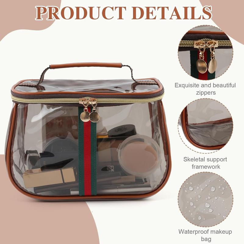 New Retro Vintage Vanity Bag – Large Capacity Waterproof Transparent Makeup Cosmetic Bag with Zipper – Luxury Toiletry Organizer for Women Ladies Travel & Storage New Retro Vintage Vanity Bag – Large Capacity Waterproof Transparent Makeup Cosmetic Bag with Zipper – Luxury Toiletry Organizer for Women Ladies Travel & Storage