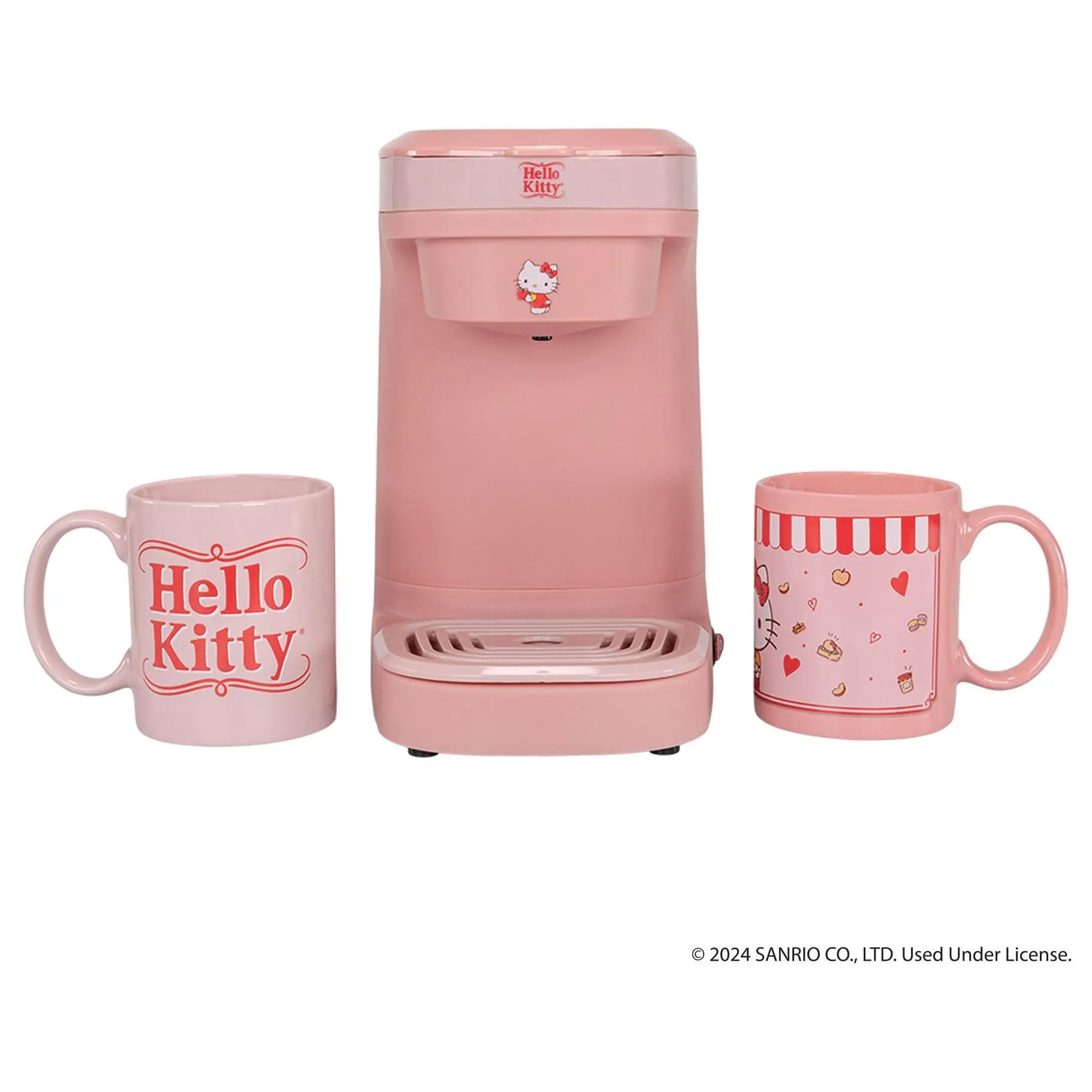 Uncanny Brands Hello Kitty Single-Serve CoffeeMaker w/ Mugs
