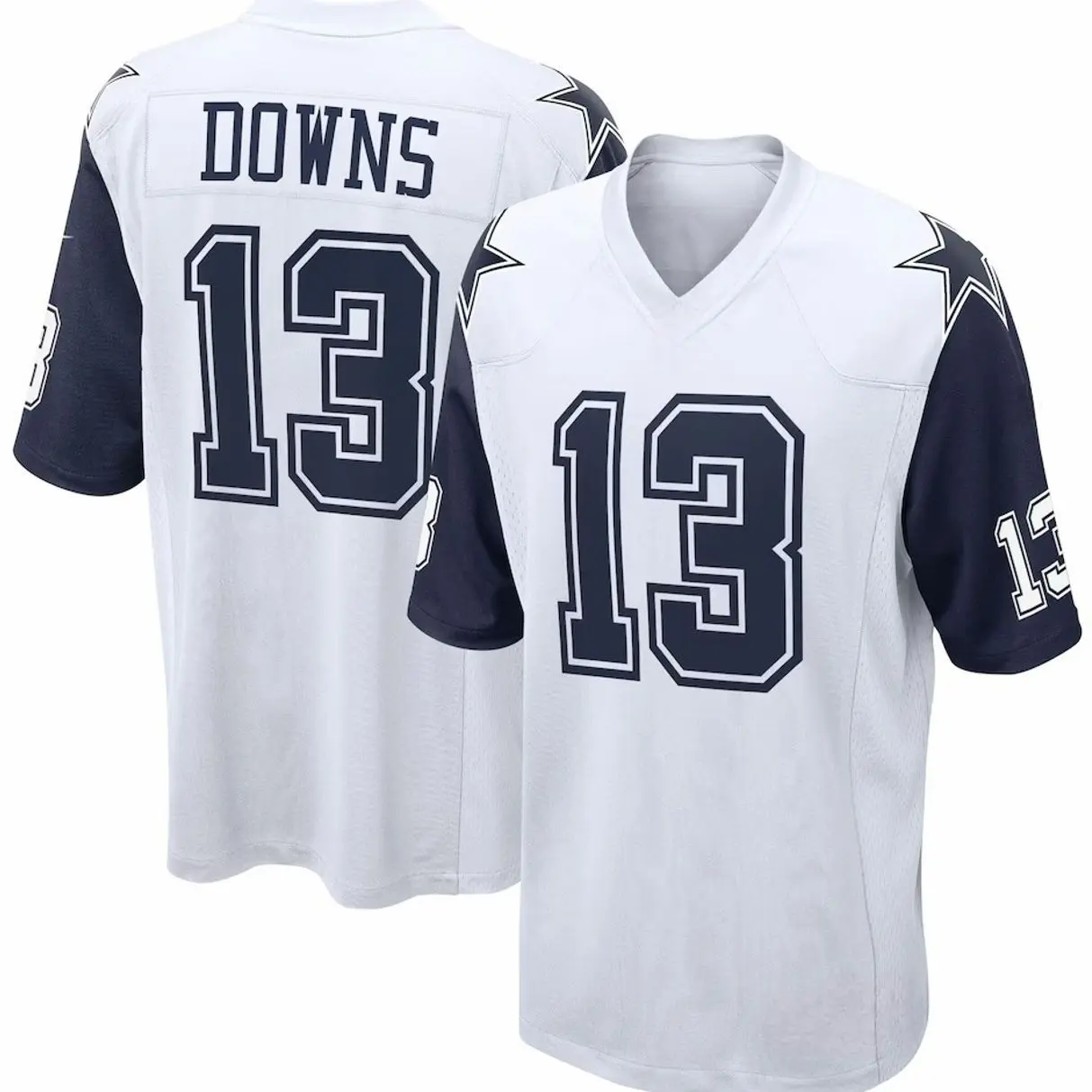 Unisex Football inspired by Dallas Downs 13 Alternate Game Team Jersey - Navy