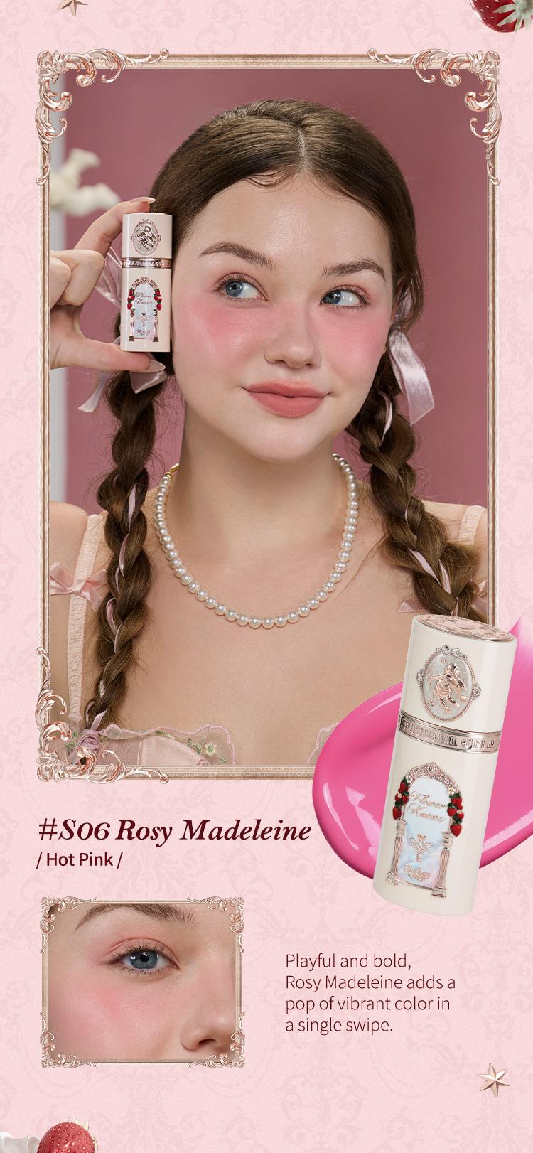 Flower Knows Strawberry Cupid Collection All Day Glow Liquid Blush, Hydrating, long-lasting, high pigment Cosmetic