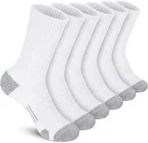 Athletic Crew Socks Cushion Running Socks Performance Breathable Sports Socks for Men