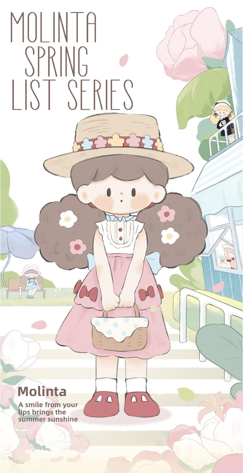 [FINDING UNICORN]【Live Unboxing】 Molinta Spring Day Plan Box Cute Figures Desktop Ornament Collectible Toys Birthday Gifts HQK2RCHLQ9