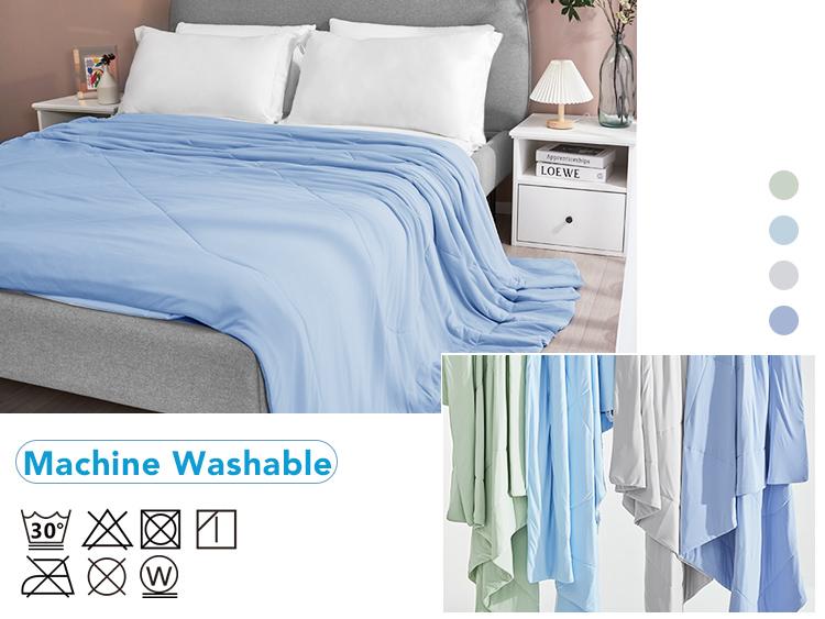 Deconovo Double-Sided Cooling Blanket – Cool Touch & Soft Comforter, Absorbs Body Heat, Sweat-Wicking & Breathable for Hot Sleepers