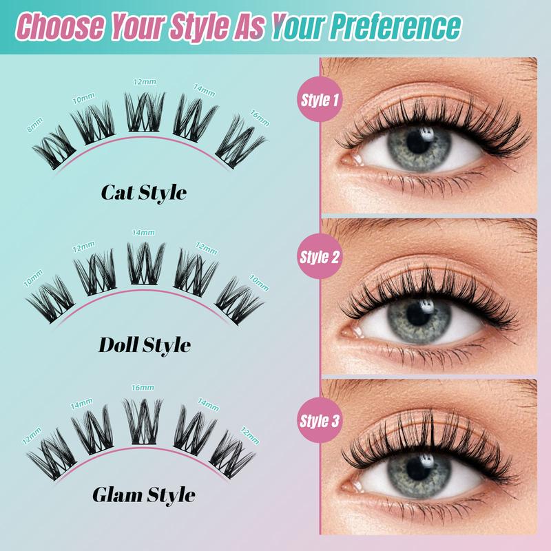 AMZGIRL LASH 84PCS Diy Lash Extension Kit Prism Eyelashes Makeup Cosmetic