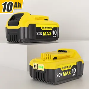 Multi-Port Rapid Battery Charger Station,Battery Charger for Power Tool, Dual-Bay Fast Charging, Compatible with Devvalt 18V/20V Lithium Battery Packs, with Status Indicator Light & Over-Temperature Protection（Choose: charger only, 2 batteries, or combo）