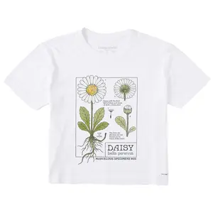 Women's Marvelous Daisy Short Sleeve Crusher Boxy Tee