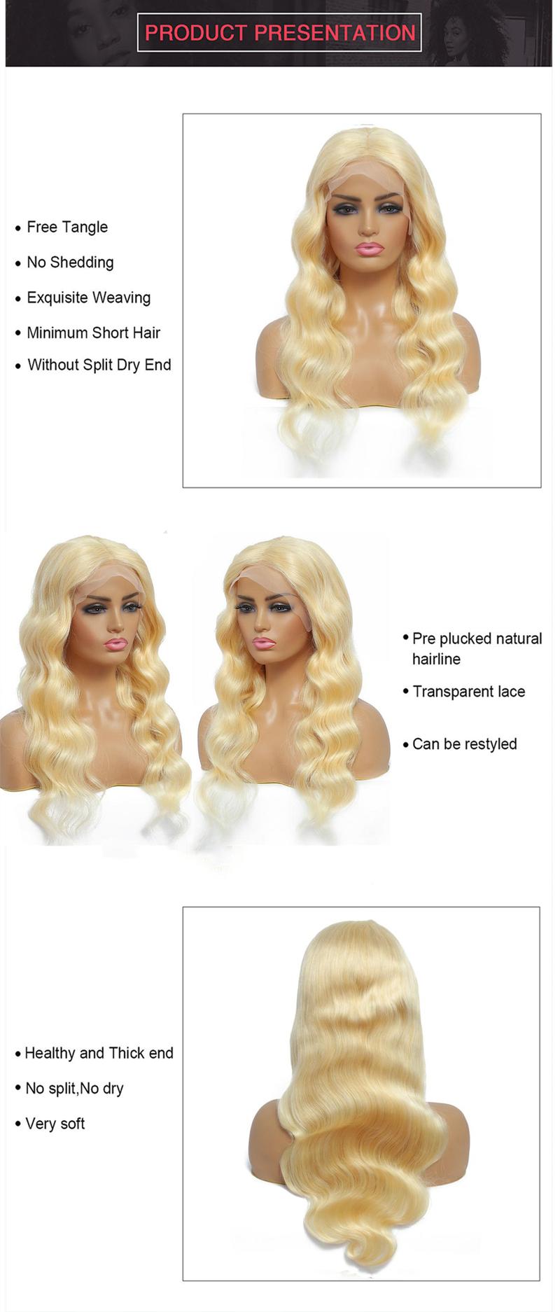 613 13x4 Lace Front Wig Human Hair 180 Density 613 ice cream girl wig HD Body Wave Blonde Lace Front Wigs Human Hair benin girls wig Pre Plucked Lace Frontal Wig 13x4 Blonde Wig Human Hair deals for you days