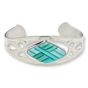 Mine Finds by Jay King Campitos Turquoise Inlay Doublet Cuff Bracelet