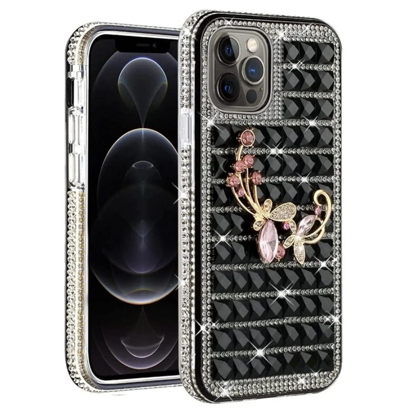 iPhone 13 Pro Black Floral iPhone 13 Pro Black Floral
