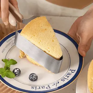 Stainless Steel Triangle Cake Knife & Lifter, Effortless Slicing for Sponge & Layer Cakes, Perfect for Celebrations & Events