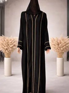 Gold Noir-Abaya Set