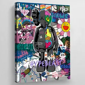 Frameless Art Poster: Graffiti Hypebeast Decor Poster. These unframed posters are filled with positive energy auras, perfect for crafting a room's aesthetic with a vibrant and colorful ambiance.