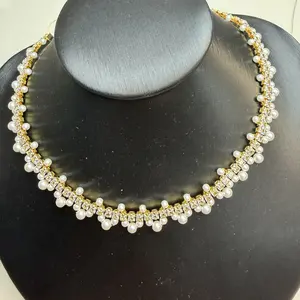 Pearl & Diamond Jewelry Making Kit for Beginners & Enthusiasts - Versatile Materials for Necklaces & Bracelets - Cost-Effective & Easy to Use