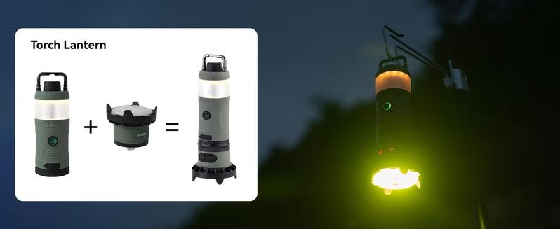 TAKOO Camperkit, Multiple Modular Rechargeable Camping Lantern, Waterprooffor Outdoors, Hiking and Any Emergency TAKOO Camperkit, Multiple Modular Rechargeable Camping Lantern, Waterprooffor Outdoors, Hiking and Any Emergency