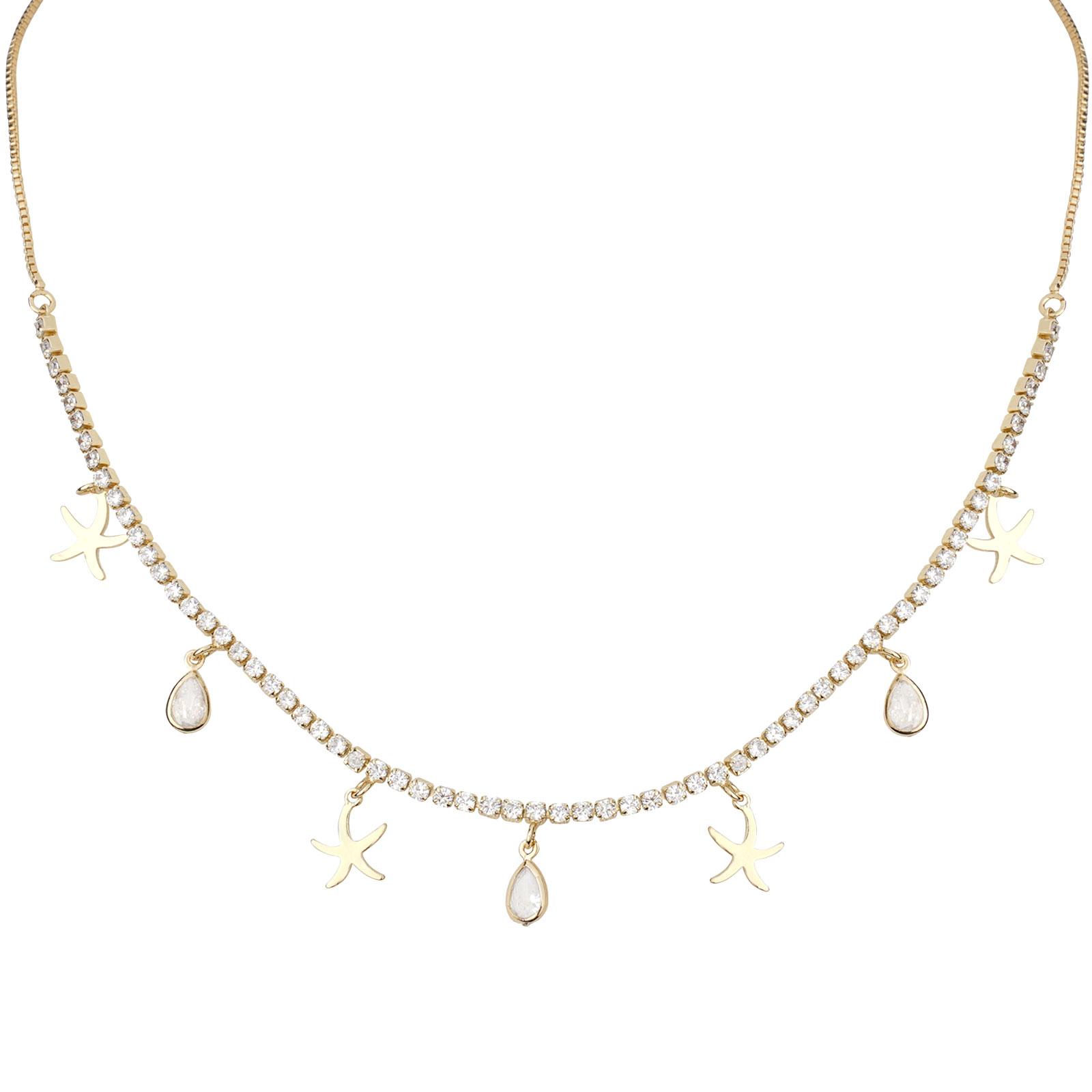 MEIITRUE 14K Gold Plated Cross Pendant Necklace for Women, Dainty Cubic Zirconia Charm Necklace, Perfect Jewelry Gift for Girls