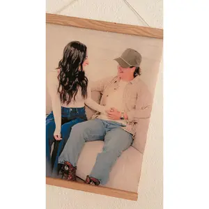 Canvas Print and Wood Magnet Hanger