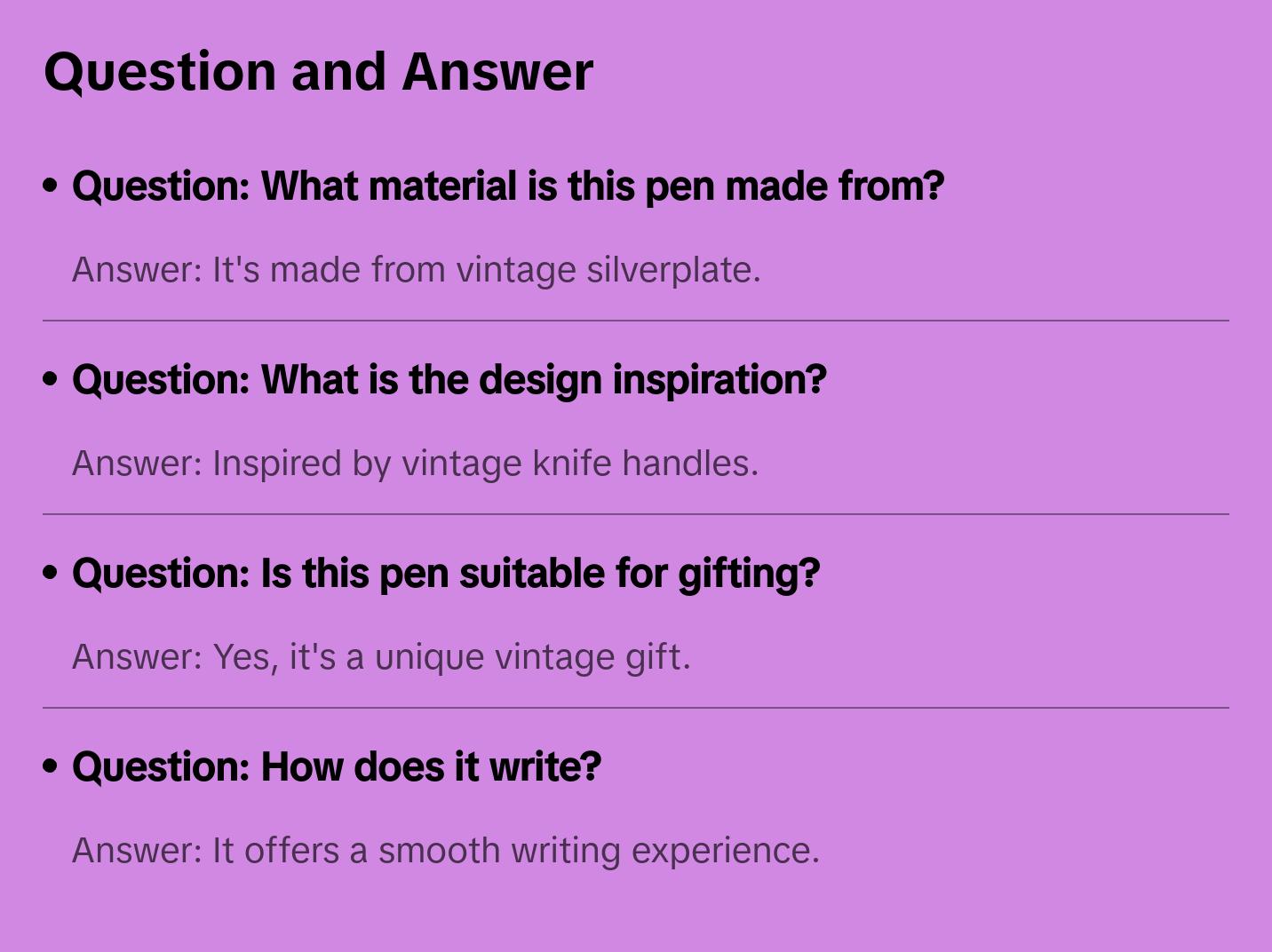 Vintage Daffodil silverplate pen