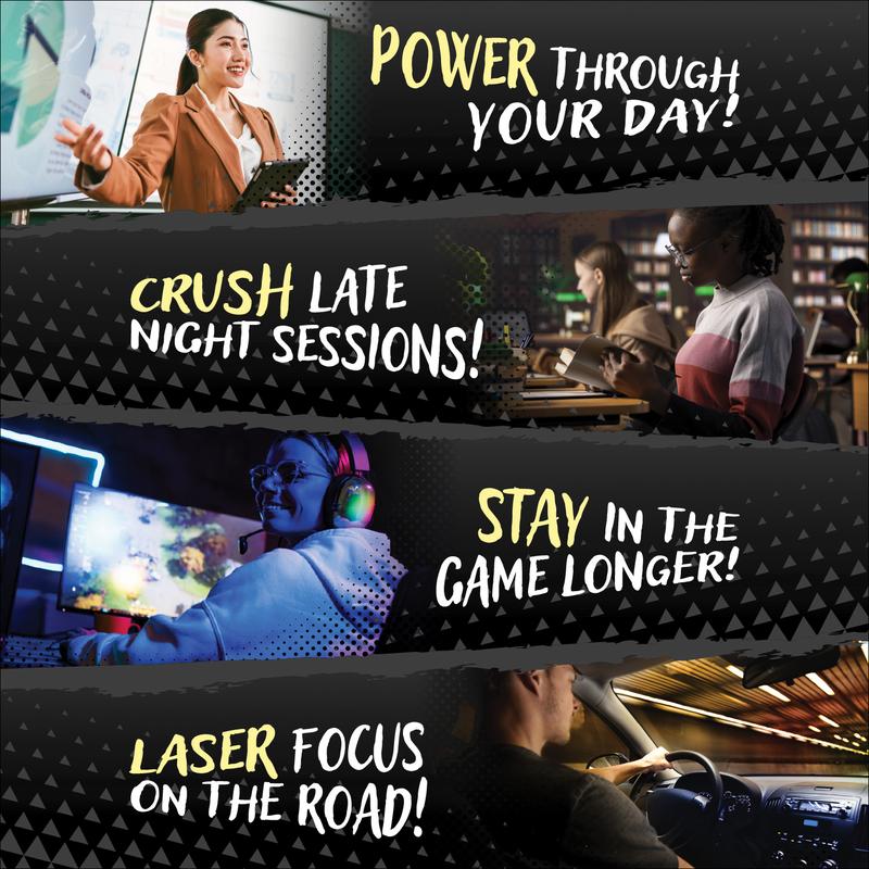 HealthA2Z PerkUp Energy Booster - Melt-in-mouth Cubes with 50 mg Natural Caffeine & B Vitamins for Energy, Focus & Productivity | A Clean & Healthy Alternative to Coffee & Energy Drinks, No Jitters or Crash