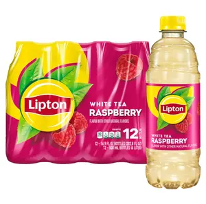 Lipton Raspberry White Tea, 16.9 Fl Oz Bottles (Pack of 12)