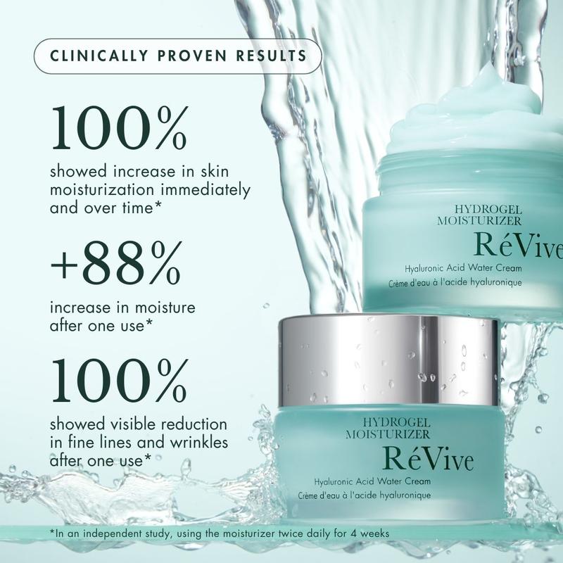 RéVive Hydrogel Moisturizer / Hyaluronic Acid Water Cream - Lightweight Daily Face Moisturizer - Anti Aging Skin Care to Help Prevent Future Signs of Aging, Improve Fine Lines & Boost Skin Radiance (50 ml/1.7 oz)