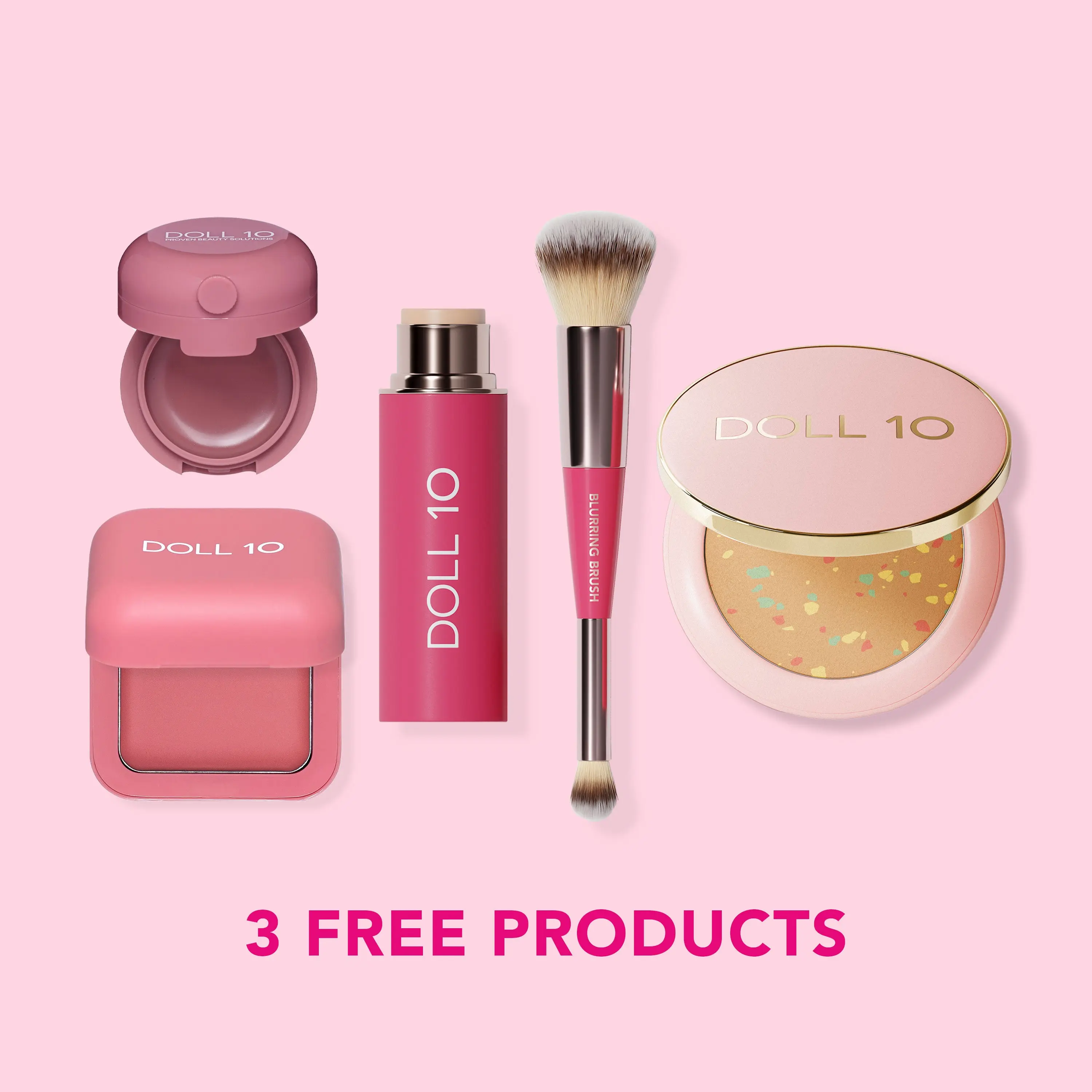 Ultimate Summer Skin Bundle | Peptide Blur Stick, CC Powder, Peptide Bounce Blush, Lip Treatment