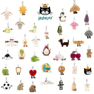 Jellycat Mini Plush Keychain – Soft Cuddly Toy Charm, Ideal for Daily Use, Gift Giving & Collecting Cute Accessories