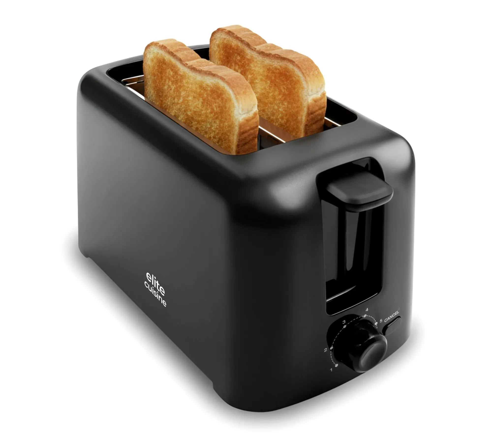 Elite Cuisine 2-Slice Cool Touch Toaster ExtraWide Slot
