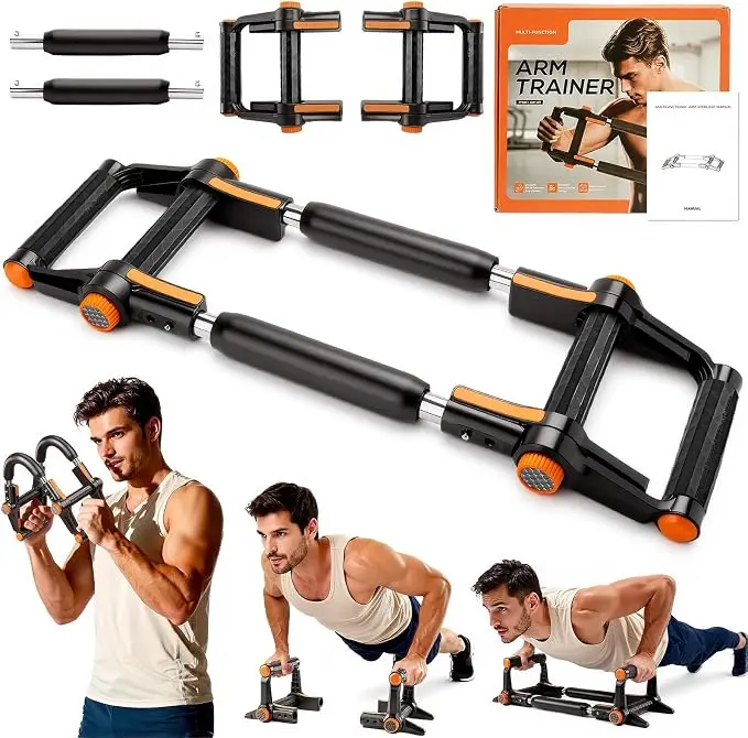 Twister Arm Trainer, Dual Triple-Spring, 30-180lb Adjustable, Chest Arm Shoulder Workout Equipment, Portable Detachable Arm Twister Exerciser for Men, Chest Expander for Gym Home Fitness