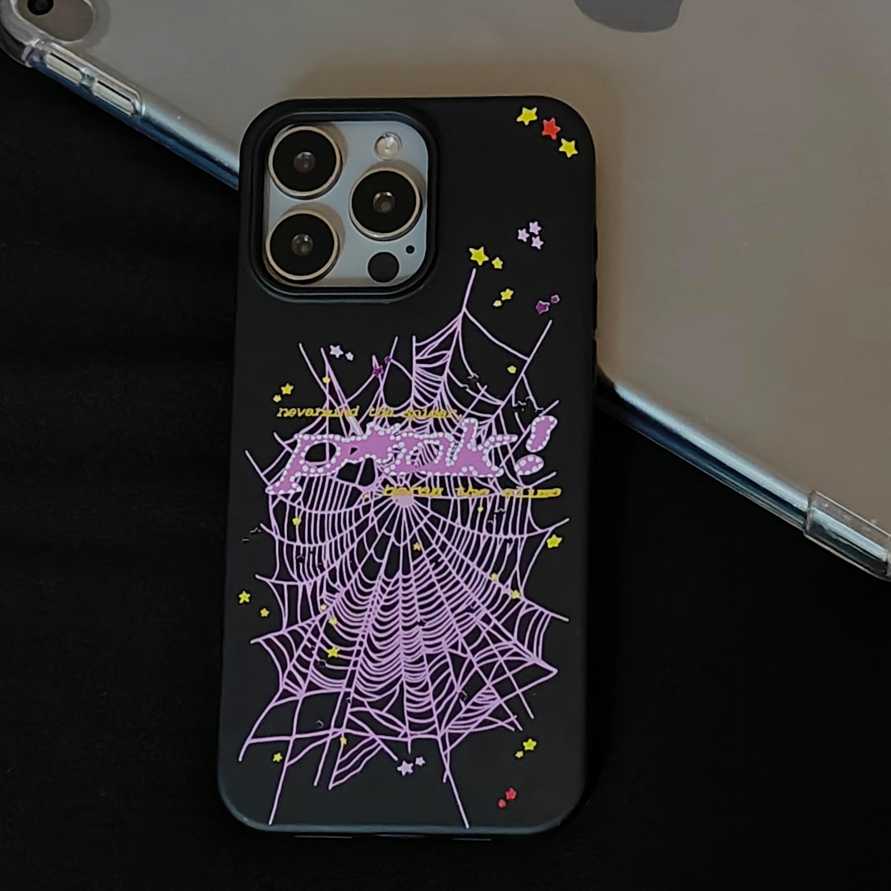 Pink Spider  Pink  Phone Cases Accessories Cover AestheticCove Protect Your iPhone in Style with Our Stylish Tough Phone Case Handheld Halloween Christmas Protective
