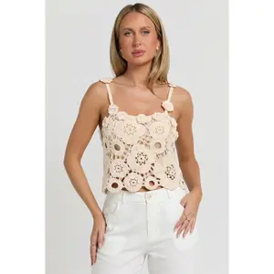 Sandy Crochet Camisole Top