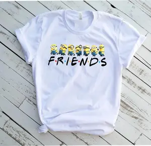 Minions Friends Despicable Me 2D T-Shirt, Nostalgia 2D Print T-Shirt, Cartoon Network Shirt, Gifts for Cartoon Fans #Minions#CartoonNetwork #NostalgiaCore #DespicableMe#GraphicTee #StreetwearUS