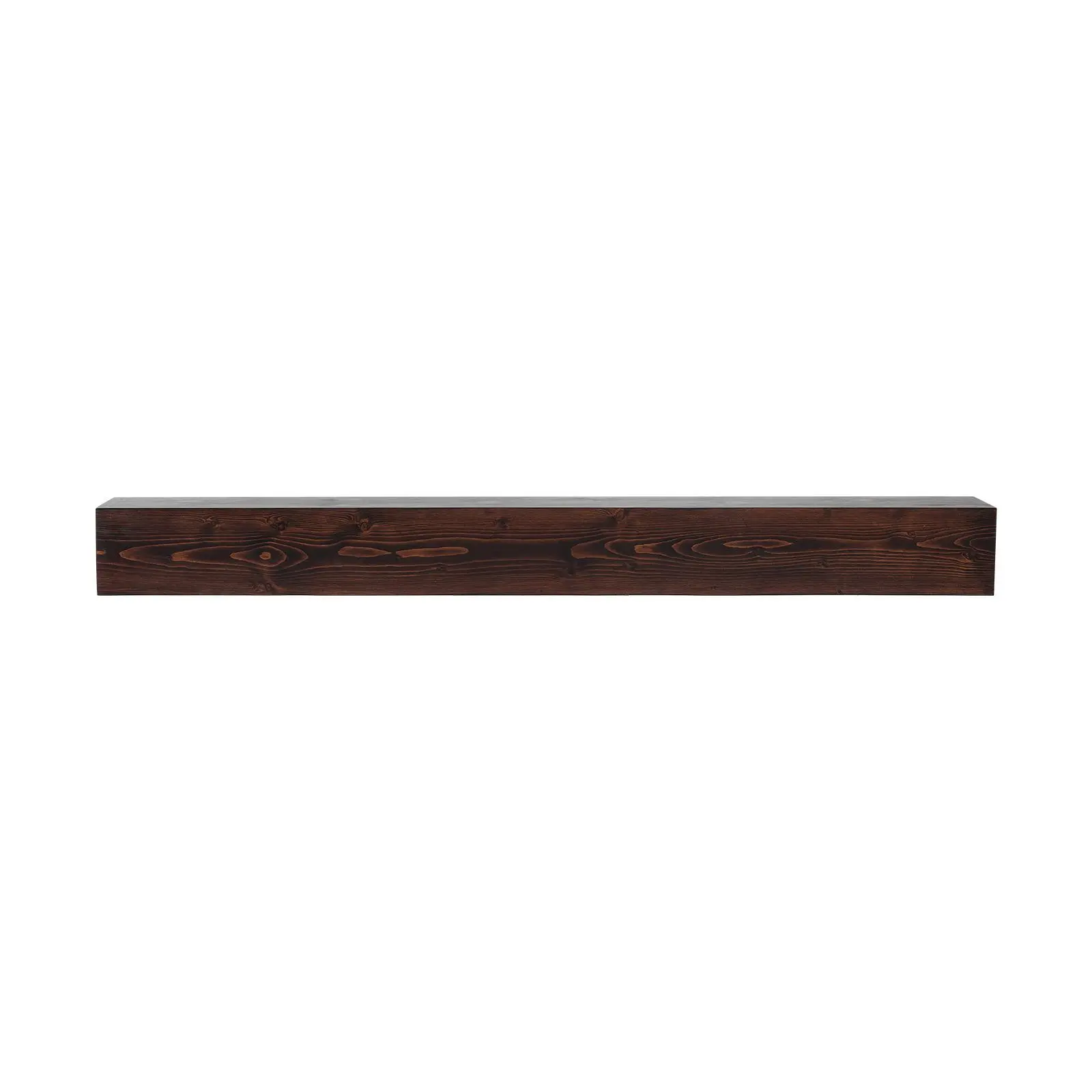 【summerfinds】VEVOR Fireplace Mantel, 60" x 8" x 6", 50 lbs Weight Capacity, Natural Wood Mantel for Over Fireplace, Wall Mounted Floating Farmhouse Shelf, Handcrafted Fireplace Mantel for Wall Decor, Rustic Brown