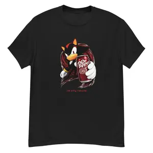 Dr. Pepper, Energy Drinks T-Shirt, Shadow the Hedgehog Shirt, Sonic Shirt, emo epic mens shirt.