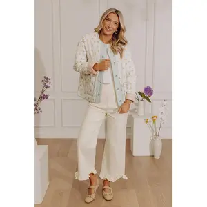 Fresh Cut Chic Floral Quilted Jacket