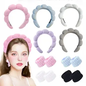 Sweet Twisted Sponge Headband 3-Piece Set - Pink Color Soft Comfortable Sponge Material for Everyday Wear or Special Occasions