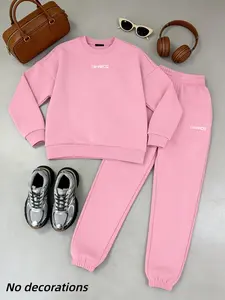 [Autumn Winter New model] Women's Fleece Hoodie Set Printed Sweatpants Two-Piece Outfit｜Comfort Warm Pockets Women's Sportswear Women's Casual Hoodie｜Fitness Training Pants Korean Casual Style Women's Winter Clothing Plus Size Tops Christmas Clearance