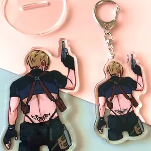 Mod Leon Kennedy Keychain or Standee ‘Tramp Stamp Leon’, Resident Evil Merch for Fans Mod Leon Kennedy Keychain or Standee ‘Tramp Stamp Leon’, Resident Evil Merch for Fans