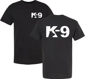 K9 Canine Bold Police Dog T-Shirt | Double Sided K-9 Law Enforcement Dogs Handler Tee Shirt