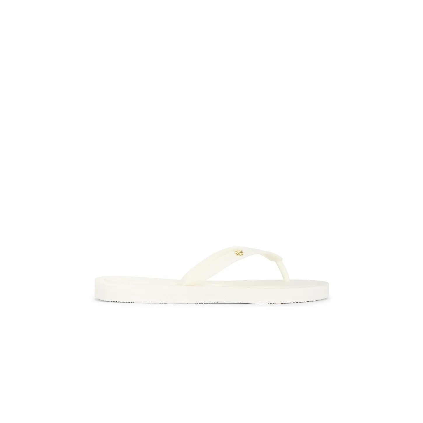 Tory Burch Kira Padded Flip Flop in Ivory & Gold