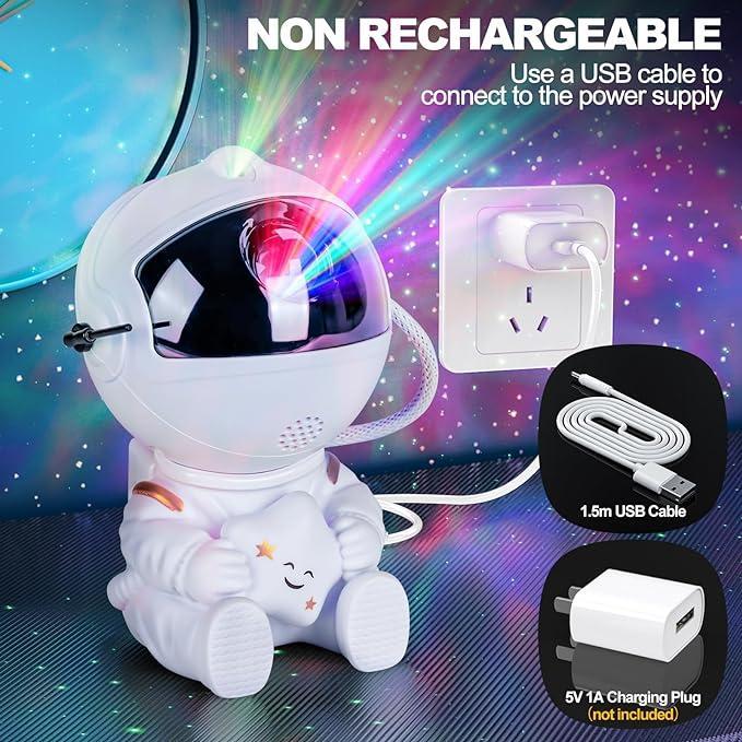 Astronaut Galaxy Projector, Star Projector for Bedroom, Nebula Night Light with Timer and Remote, LED Space Galaxy Lamp for Room Decor, Home Decor, Gifts for Kids