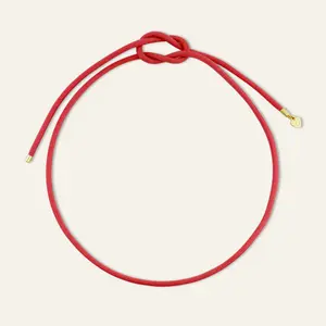 Coral Red Necklace Cord
