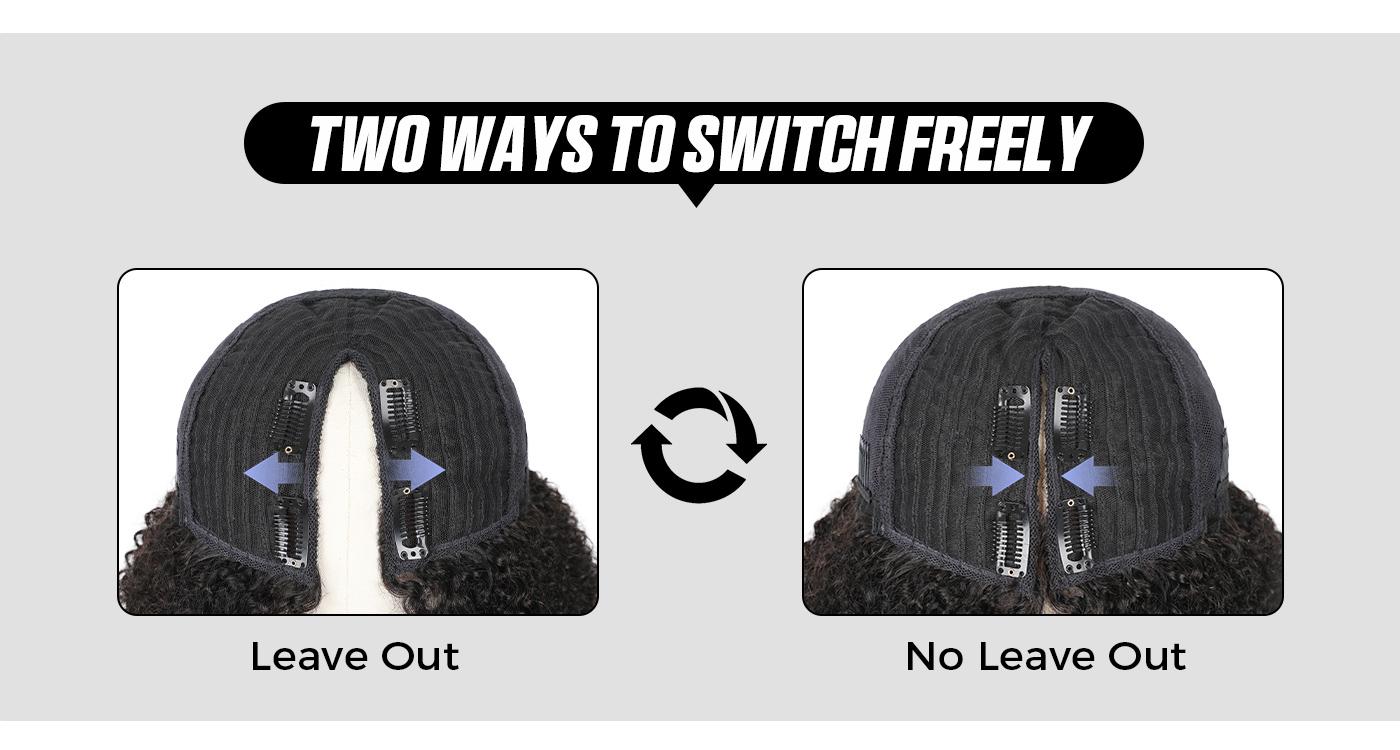 【250% 20" Only $126】OQ HAIR Afro Curly V Part Wig 180% 250% Density No Leave Out Thin Part Human Hair Wigs 0 Skill Needed Glueless Wig Beginner Friendly #TikTokShopBlackFriday