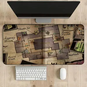 Custom Zombies Desk Mats Black Ops-Inspired (Kino, Origins, Tranzit, Ascension) - Black Ops-Inspired Design Gaming Accessories Desk Mats - Call of Duty Playmat - Unique Gift for Gamers, Verrückt