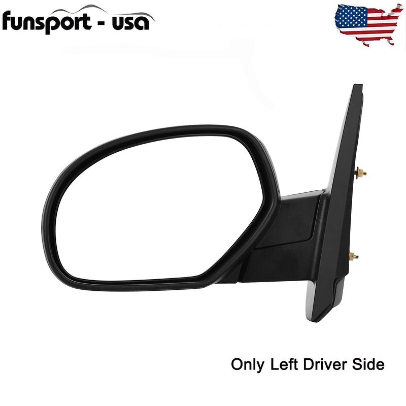 【Springtok】YITAMOTOR Right/Left Passenger Side Mirror Compatible with 08-14 Silverado Sierra 2500 3500, 07-13 Silverado Sierra 1500, Manual Folding Black
