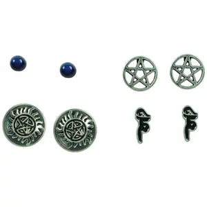 Supernatural Join The Hunt Earring Set, 4 Pack