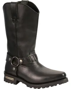 Milwaukee Leather Men's 11" Western Style Harness Boot Square Toe - Mbm9015