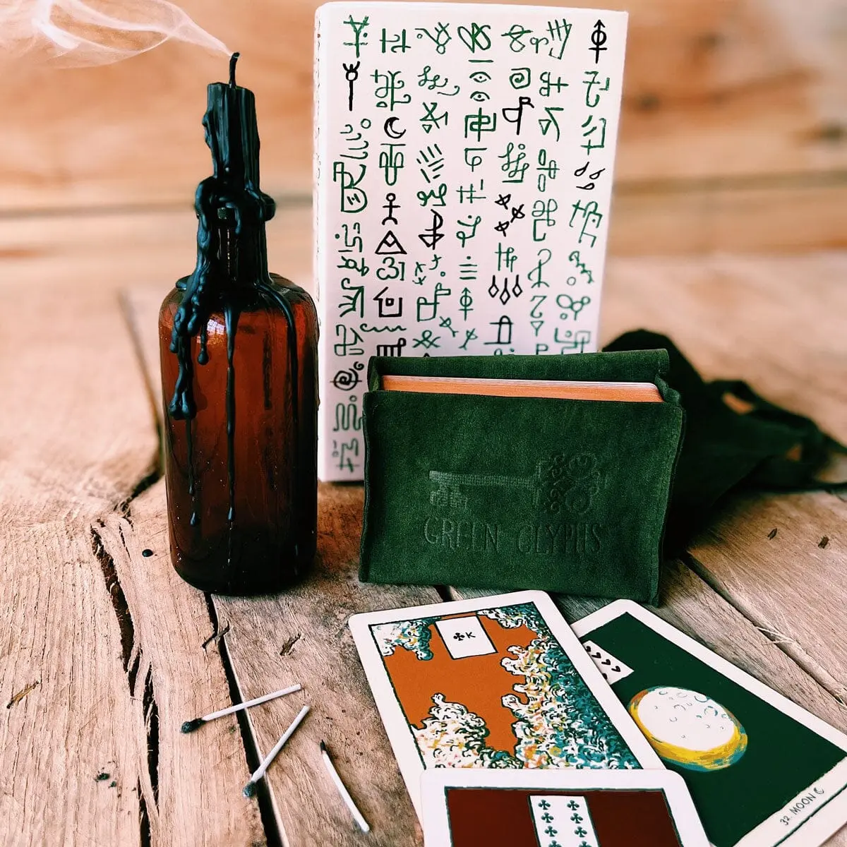 Original Green Glyphs Lenormand Satchel
