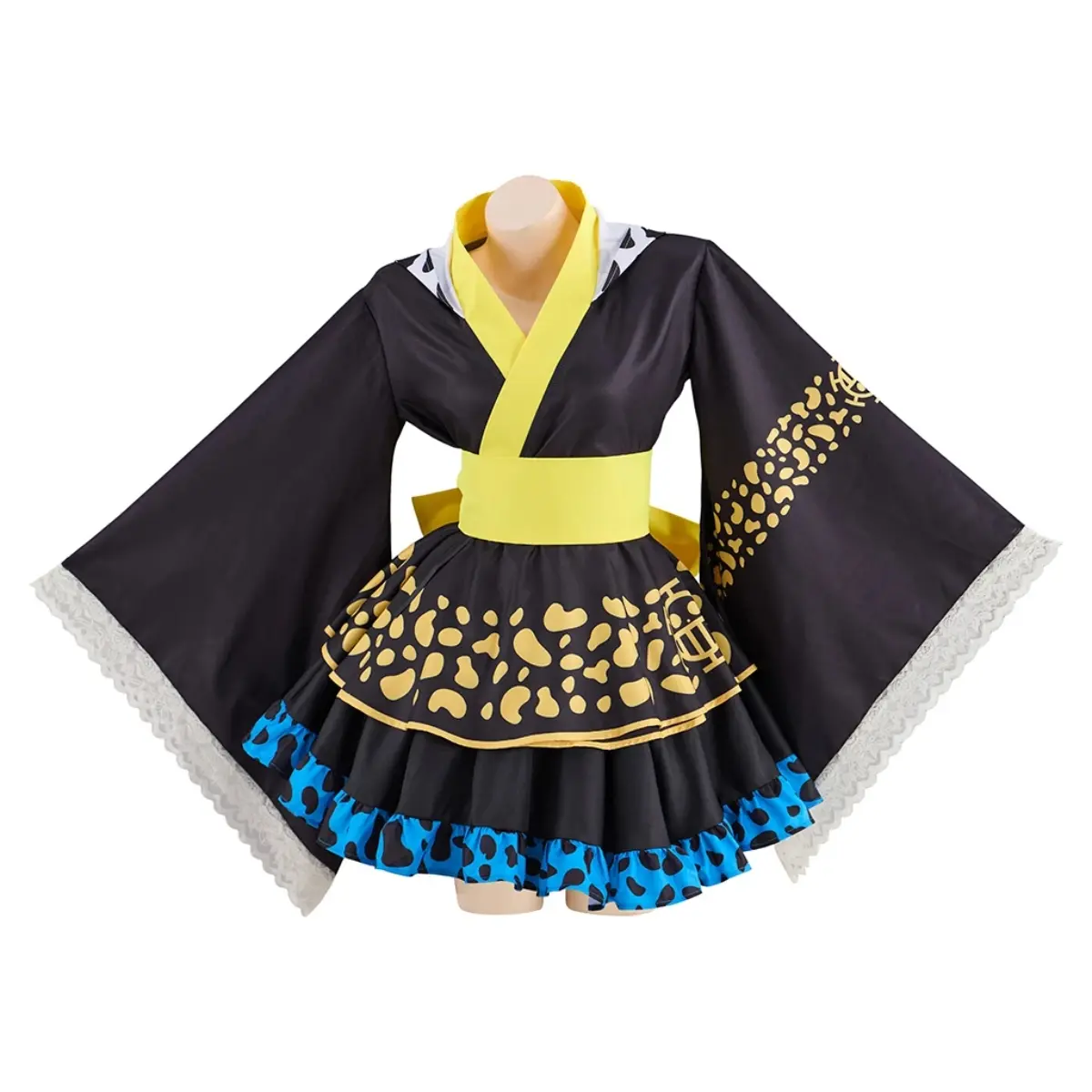 Women‘s Trafalgar Law Cosplay Costume Japanese Kimono Lolita Dress Skirt Suit